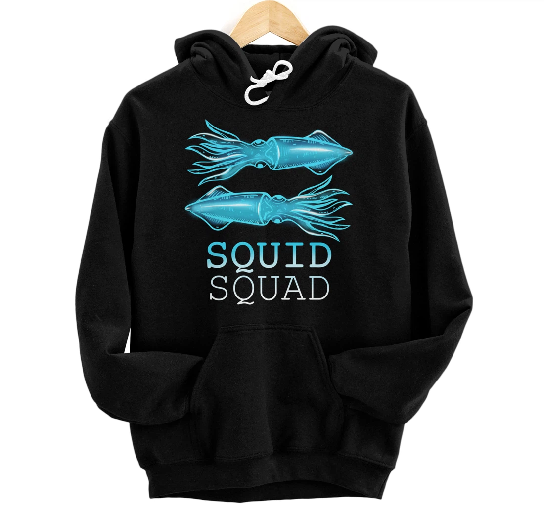 The Mighty Squid Squad Octopus Gang Gift Design Idea design Pullover Hoodie