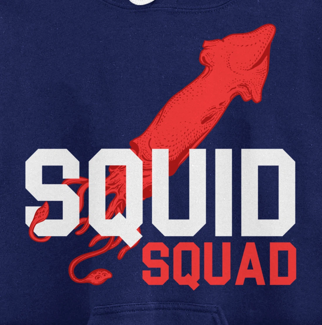 The Mighty Squid Squad Octopus Gang Gift Design Idea design Pullover Hoodie