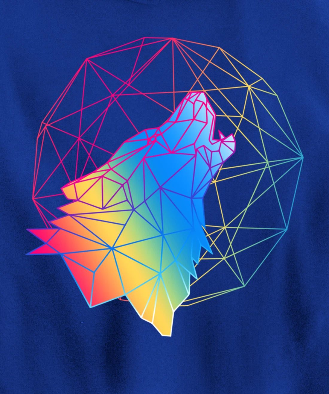 Wolf design, 80s gift, Retro Vintage design Pullover Hoodie