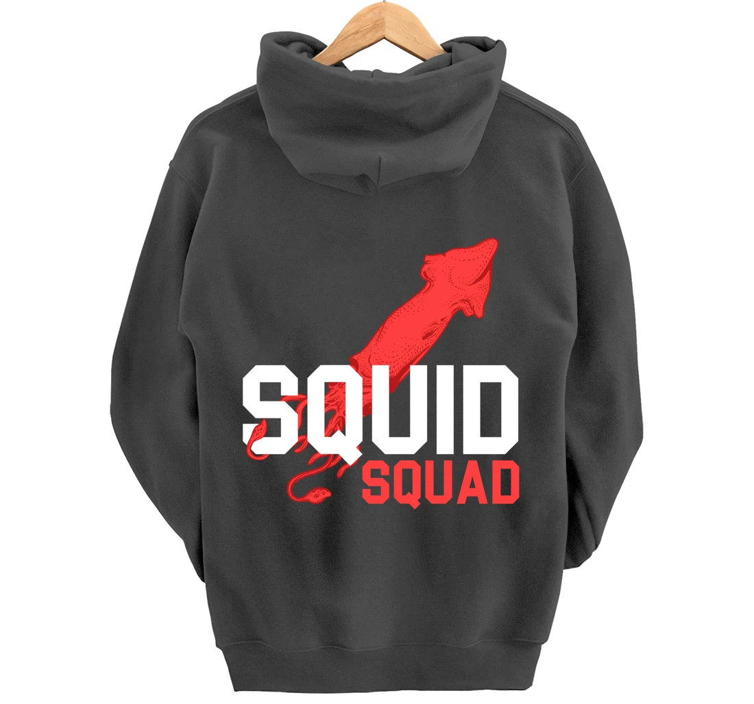 The Mighty Squid Squad Octopus Gang Gift Design Idea design Pullover Hoodie