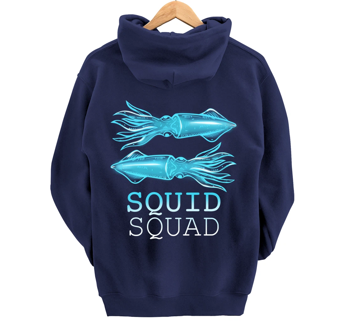 The Mighty Squid Squad Octopus Gang Gift Design Idea design Pullover Hoodie