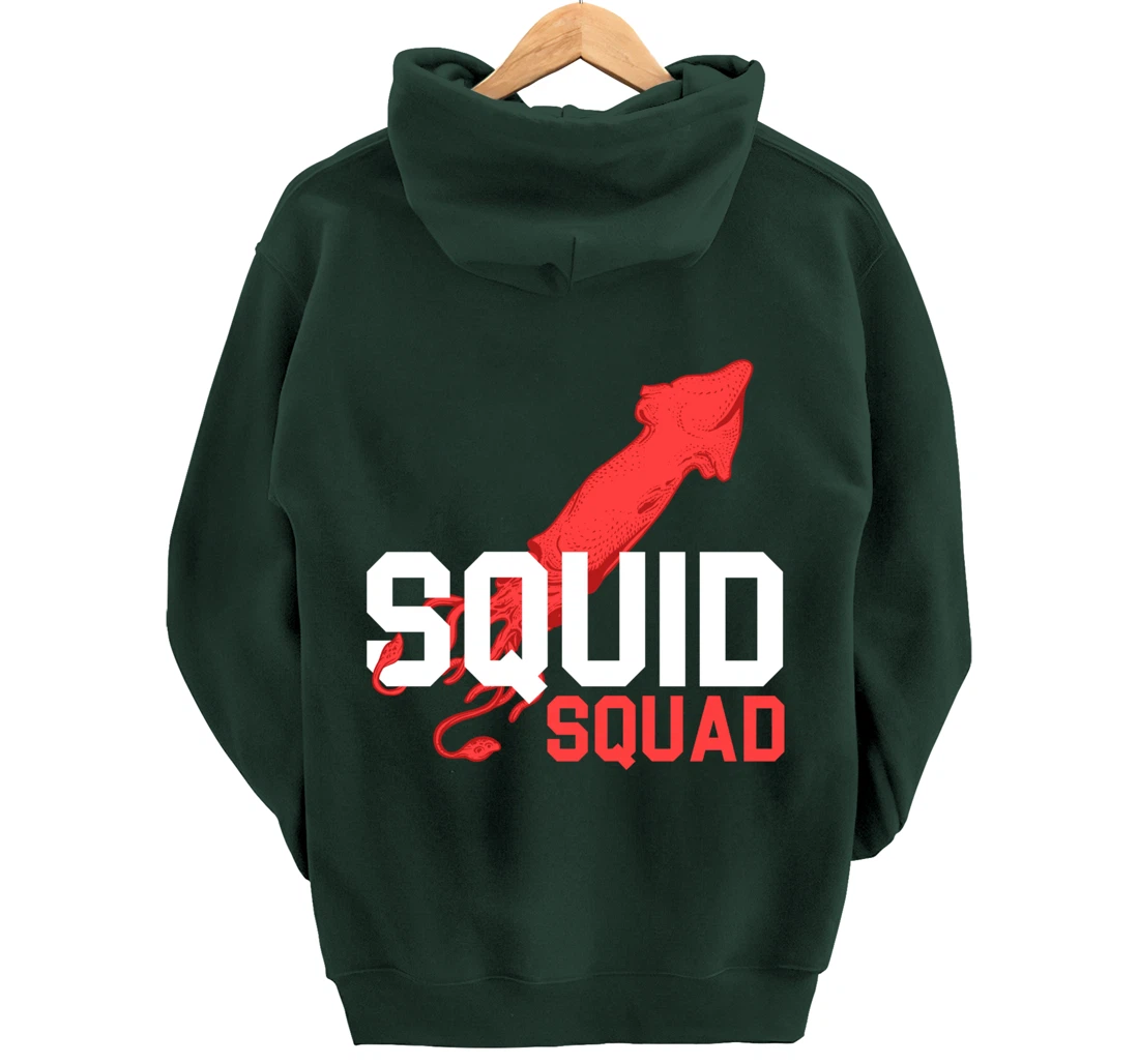 The Mighty Squid Squad Octopus Gang Gift Design Idea design Pullover Hoodie