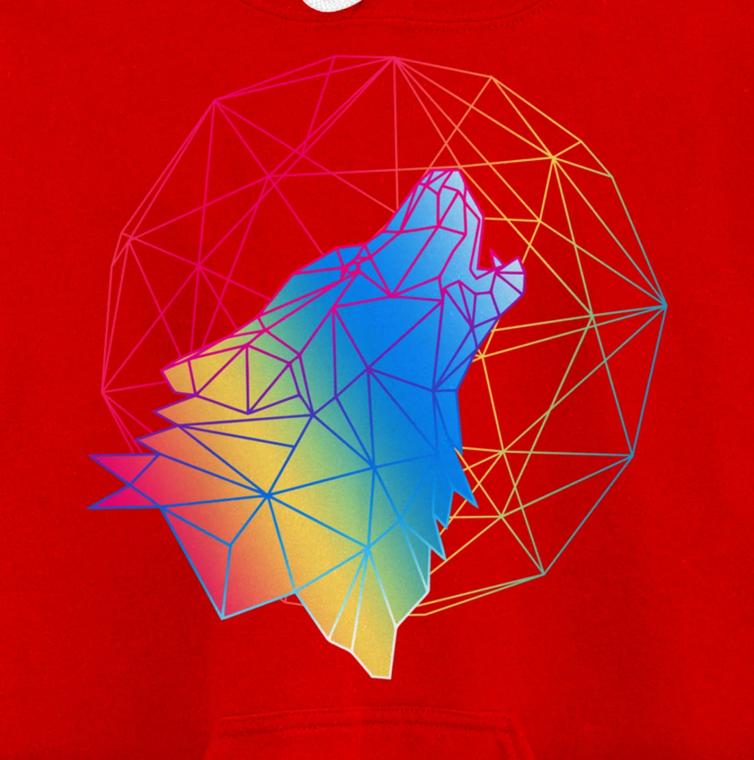 Wolf design, 80s gift, Retro Vintage design Pullover Hoodie