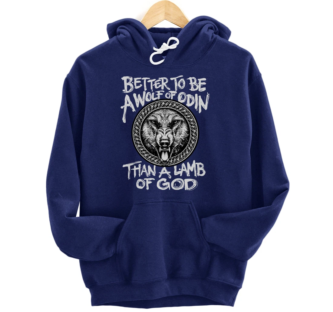 Viking Wolf Of Odin Norse Mythology Valhalla Pullover Hoodie
