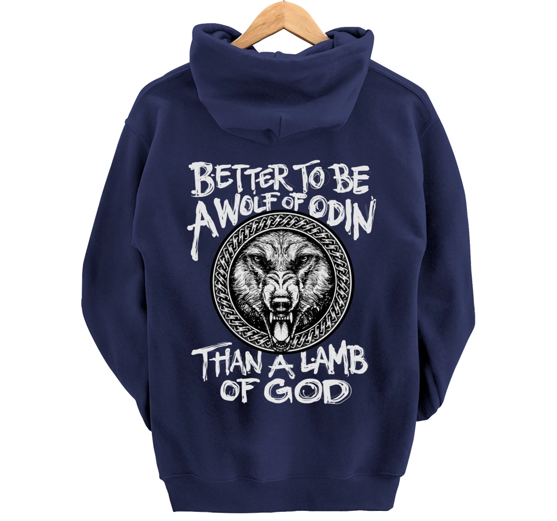 Viking Wolf Of Odin Norse Mythology Valhalla Pullover Hoodie