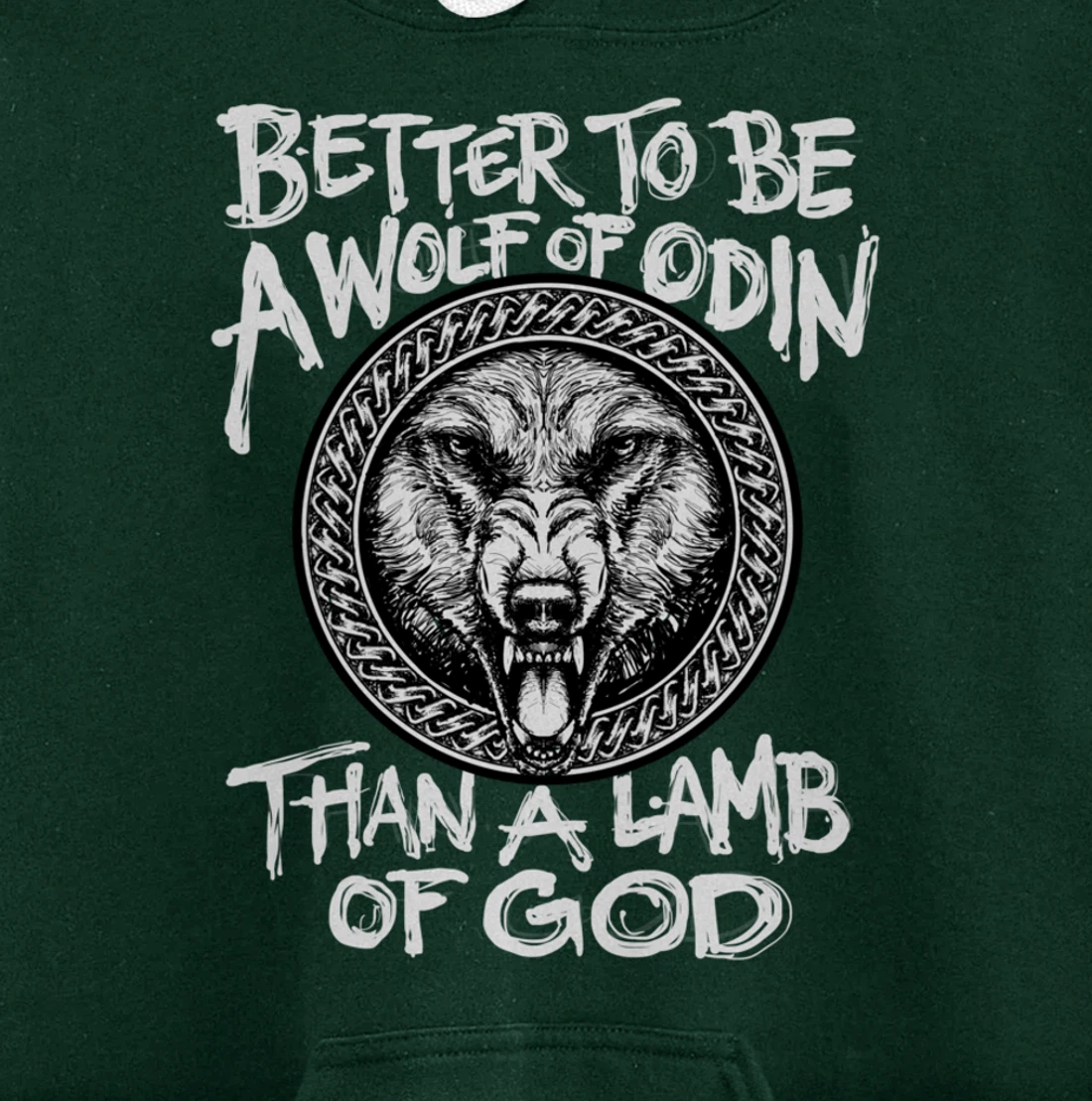 Viking Wolf Of Odin Norse Mythology Valhalla Pullover Hoodie