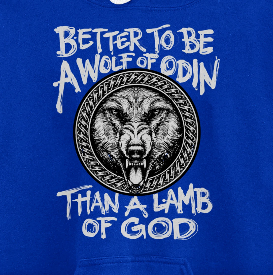 Viking Wolf Of Odin Norse Mythology Valhalla Pullover Hoodie