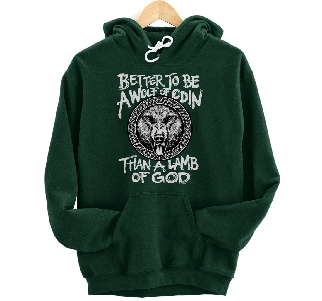 Viking Wolf Of Odin Norse Mythology Valhalla Pullover Hoodie