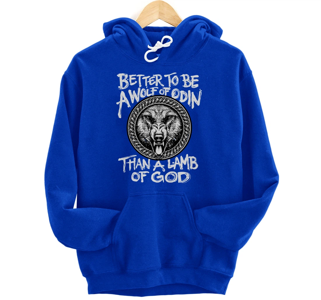 Viking Wolf Of Odin Norse Mythology Valhalla Pullover Hoodie
