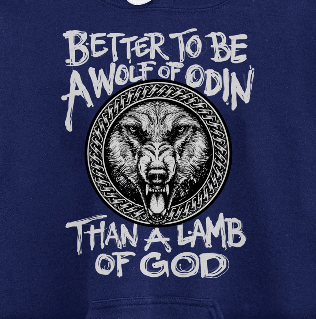 Viking Wolf Of Odin Norse Mythology Valhalla Pullover Hoodie