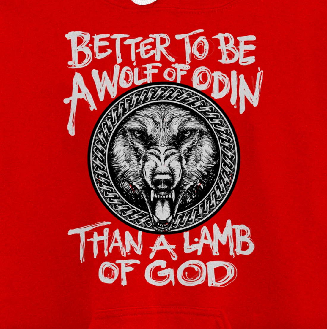 Viking Wolf Of Odin Norse Mythology Valhalla Pullover Hoodie
