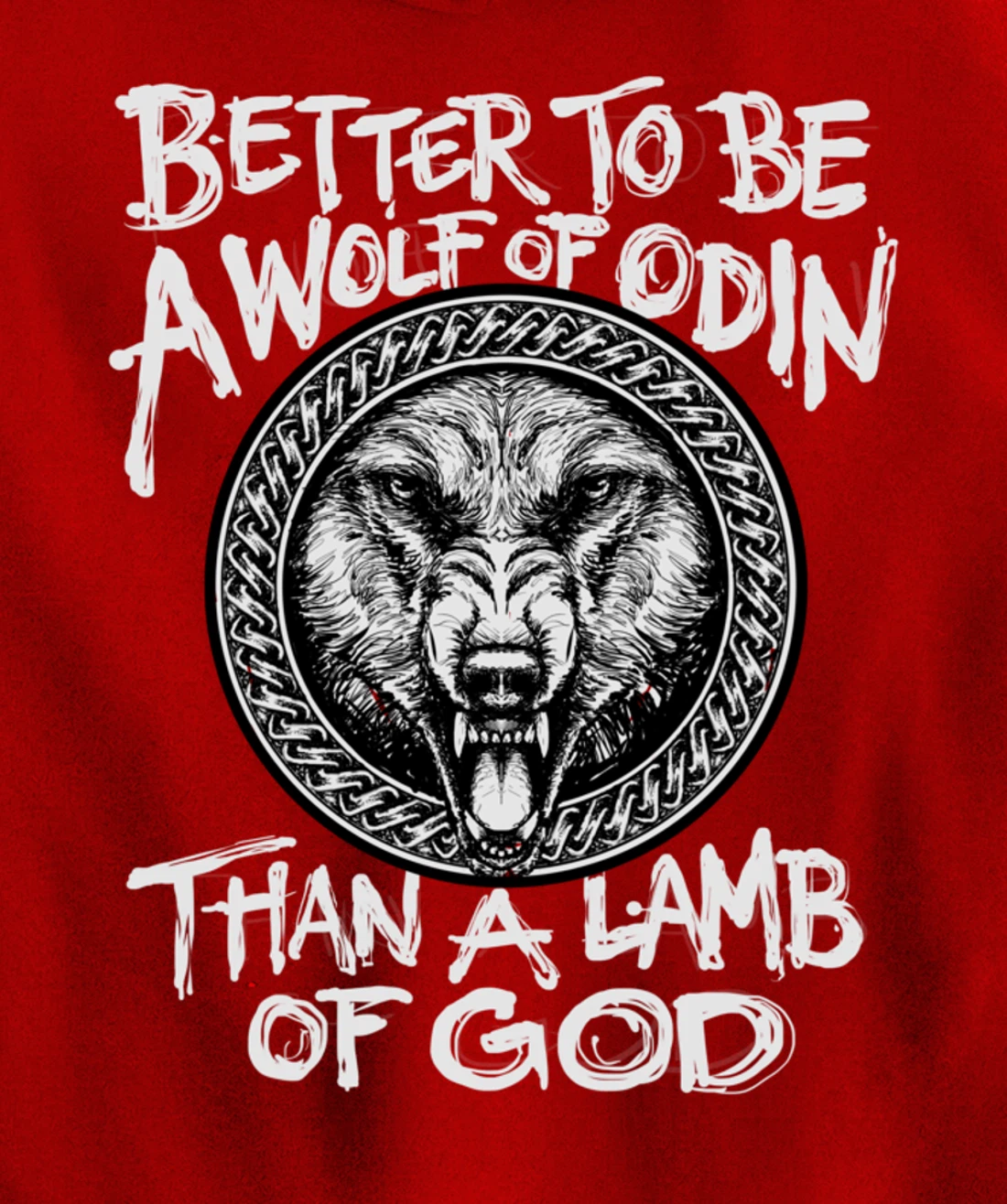 Viking Wolf Of Odin Norse Mythology Valhalla Pullover Hoodie