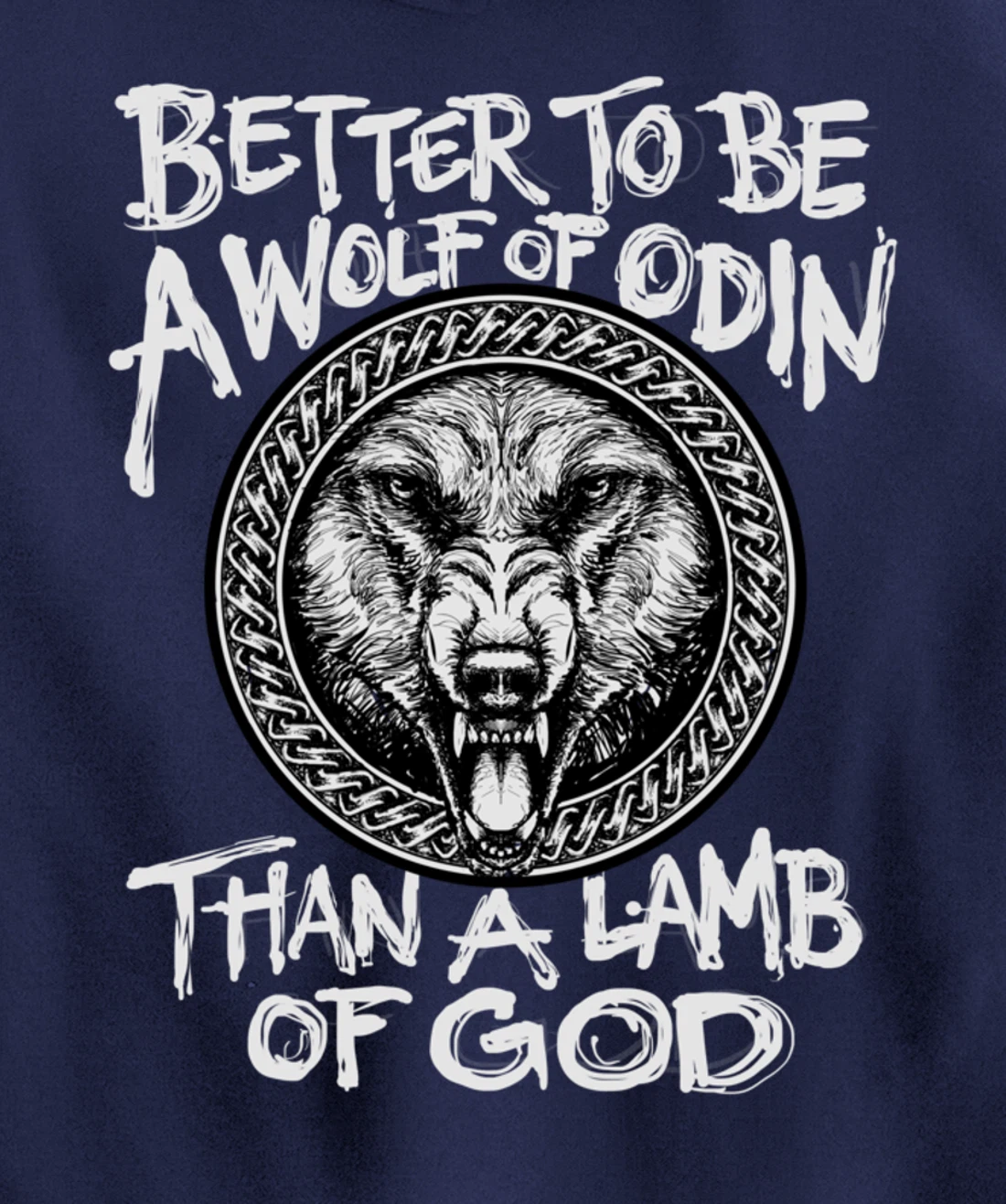 Viking Wolf Of Odin Norse Mythology Valhalla Pullover Hoodie