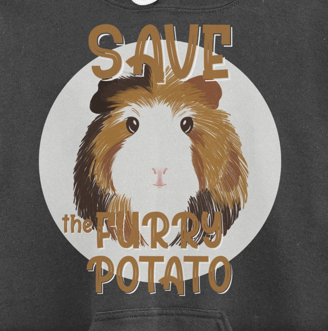 Furry Potato, Guinea Pig Funny Novelty Pullover Hoodie