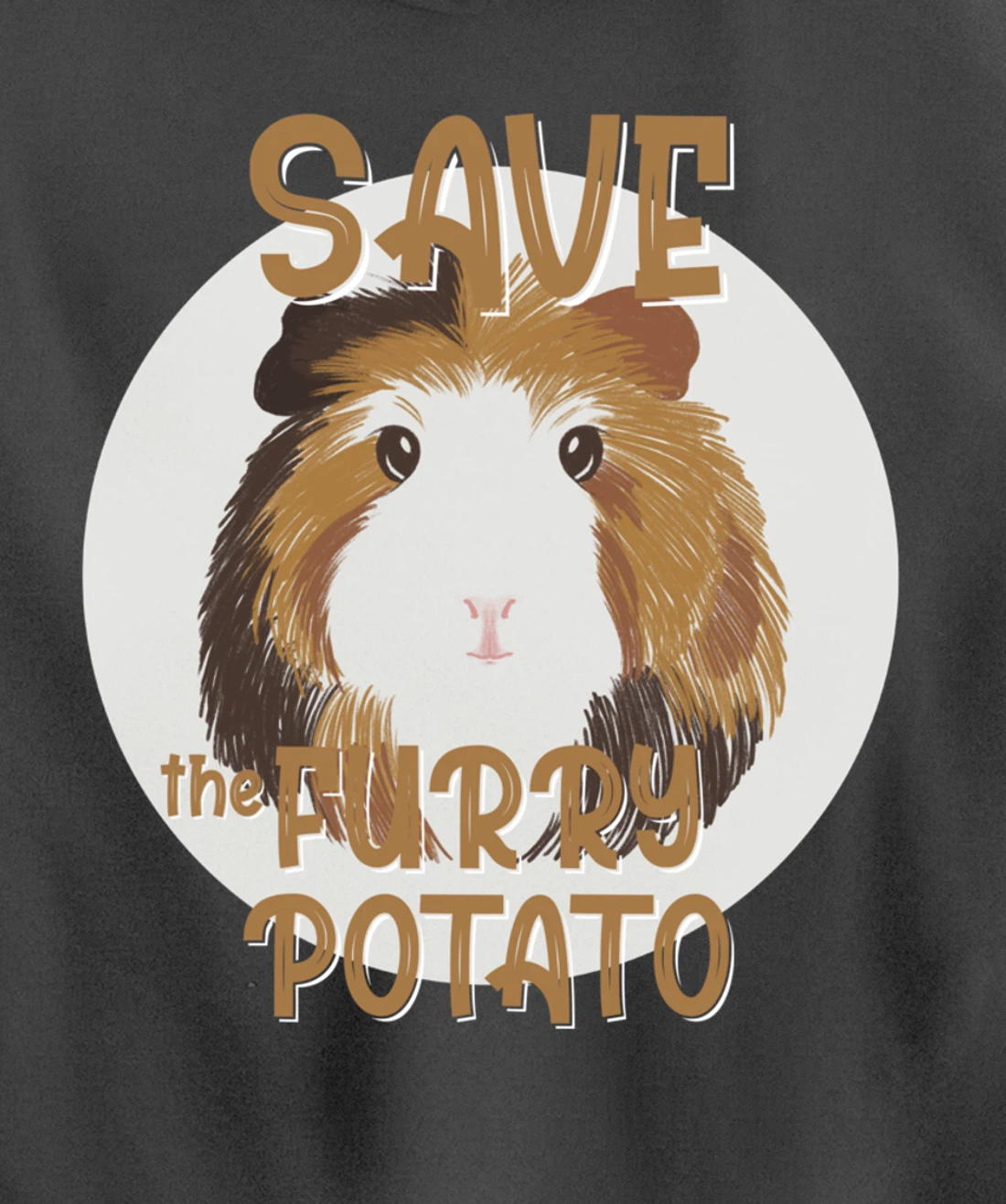 Furry Potato, Guinea Pig Funny Novelty Pullover Hoodie