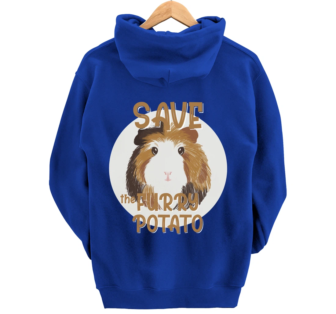 Furry Potato, Guinea Pig Funny Novelty Pullover Hoodie