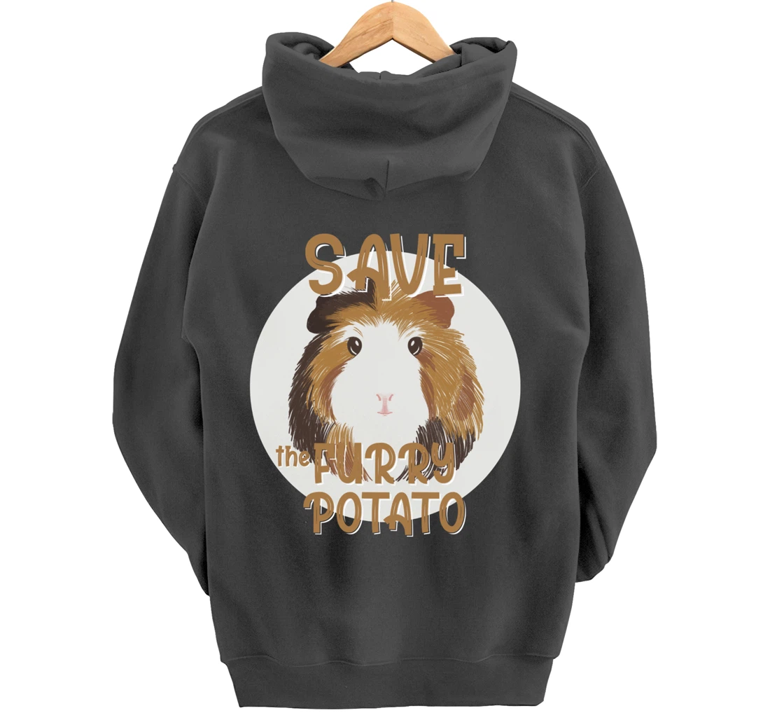 Furry Potato, Guinea Pig Funny Novelty Pullover Hoodie