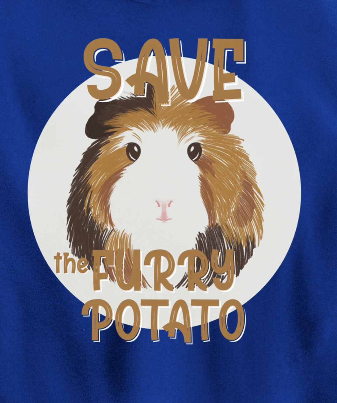 Furry Potato, Guinea Pig Funny Novelty Pullover Hoodie