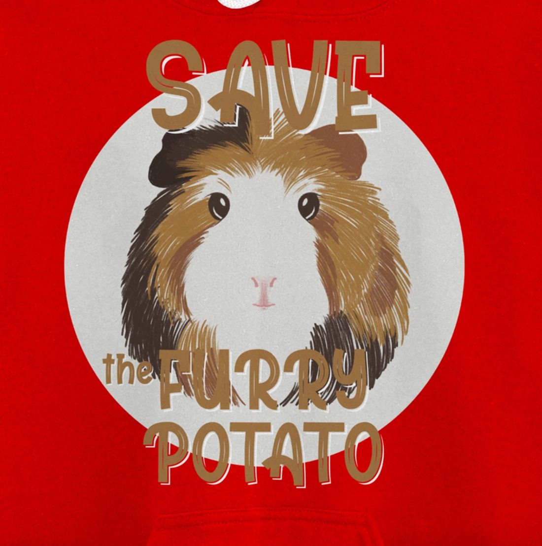 Furry Potato, Guinea Pig Funny Novelty Pullover Hoodie