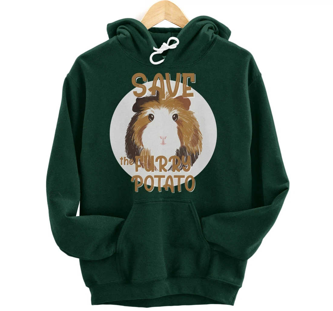 Furry Potato, Guinea Pig Funny Novelty Pullover Hoodie