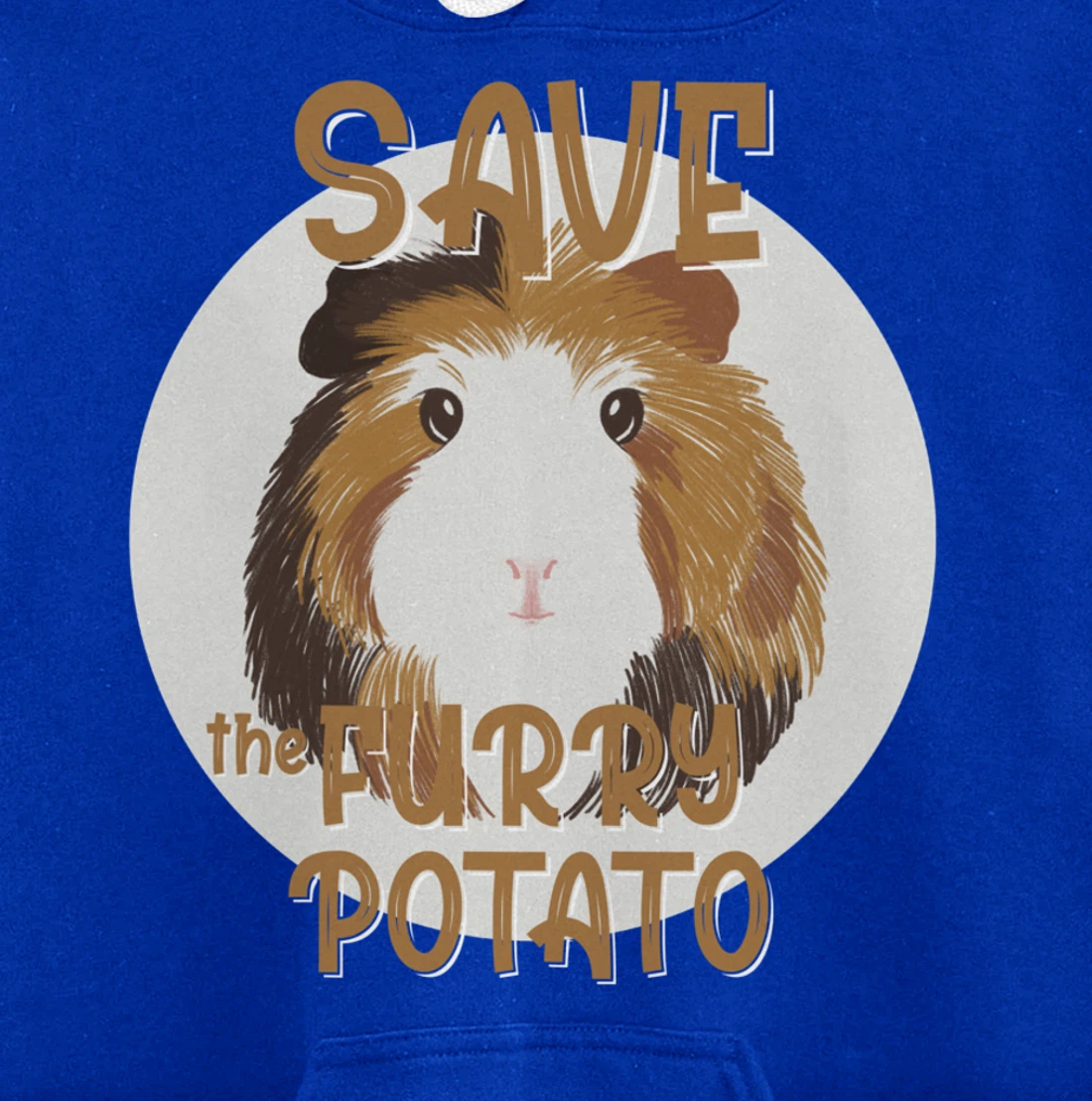 Furry Potato, Guinea Pig Funny Novelty Pullover Hoodie