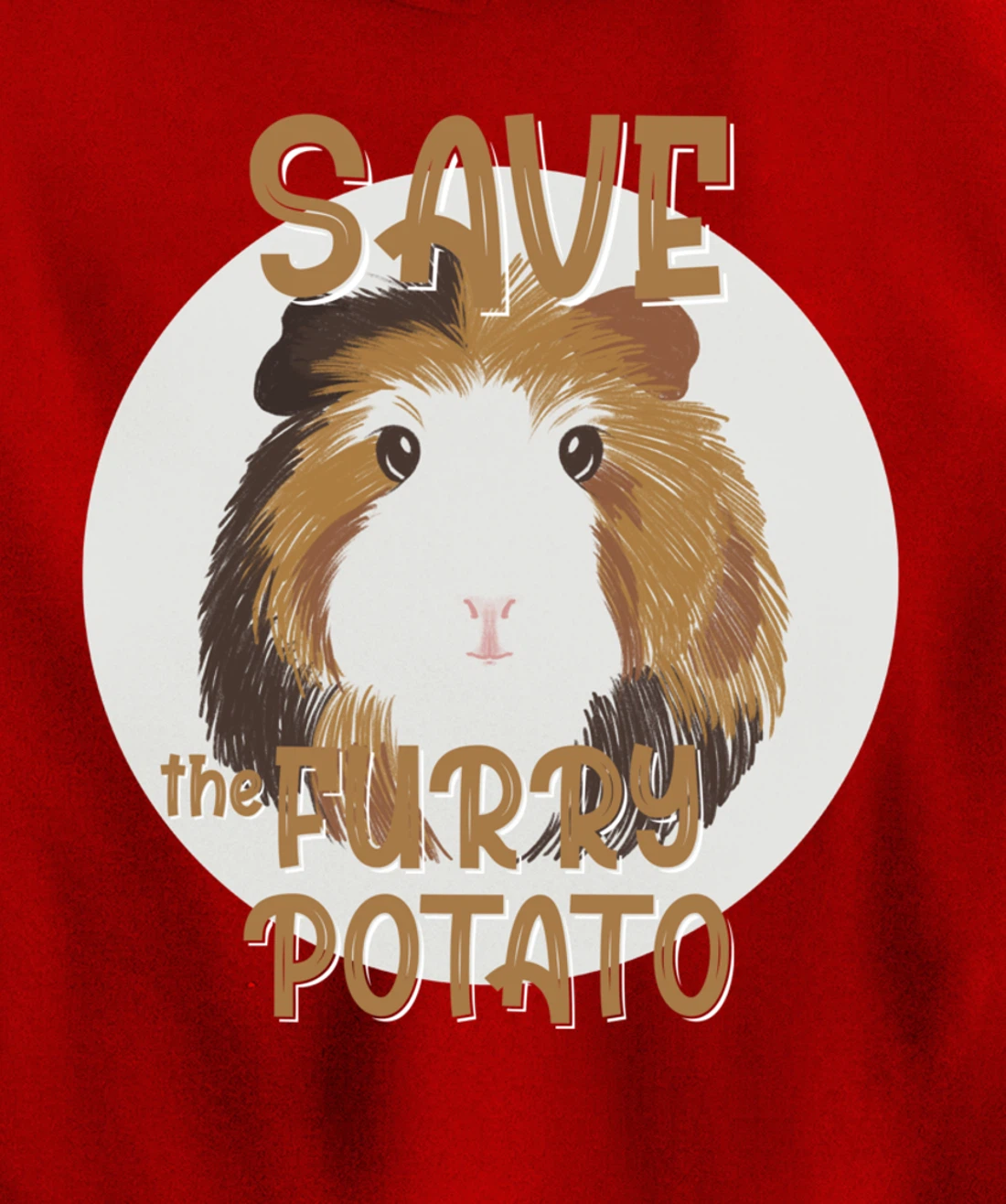 Furry Potato, Guinea Pig Funny Novelty Pullover Hoodie