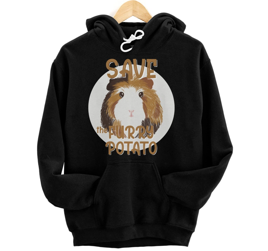 Furry Potato, Guinea Pig Funny Novelty Pullover Hoodie