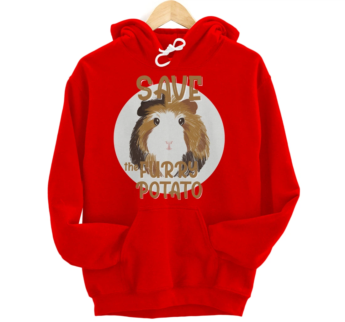 Furry Potato, Guinea Pig Funny Novelty Pullover Hoodie