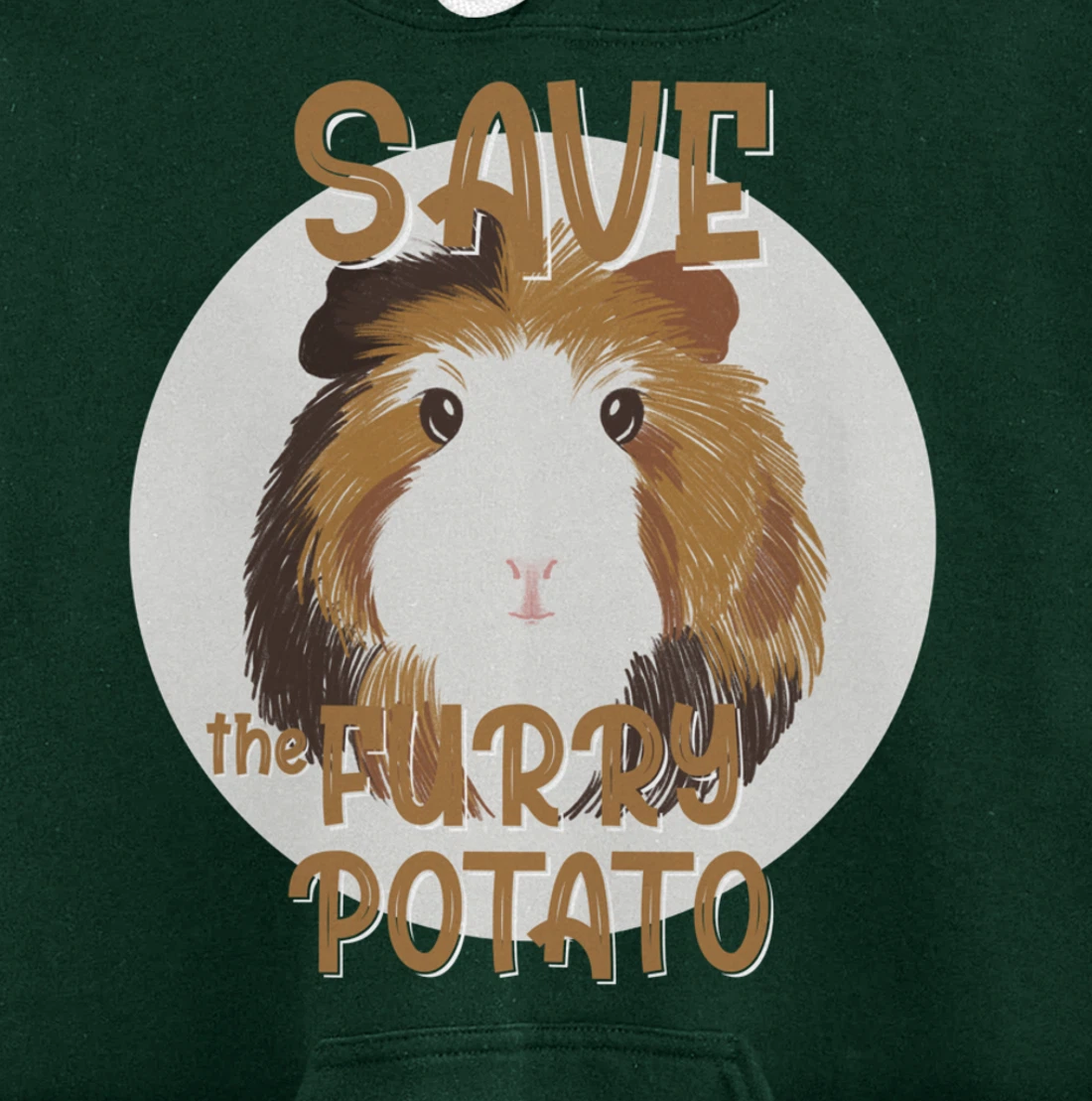 Furry Potato, Guinea Pig Funny Novelty Pullover Hoodie