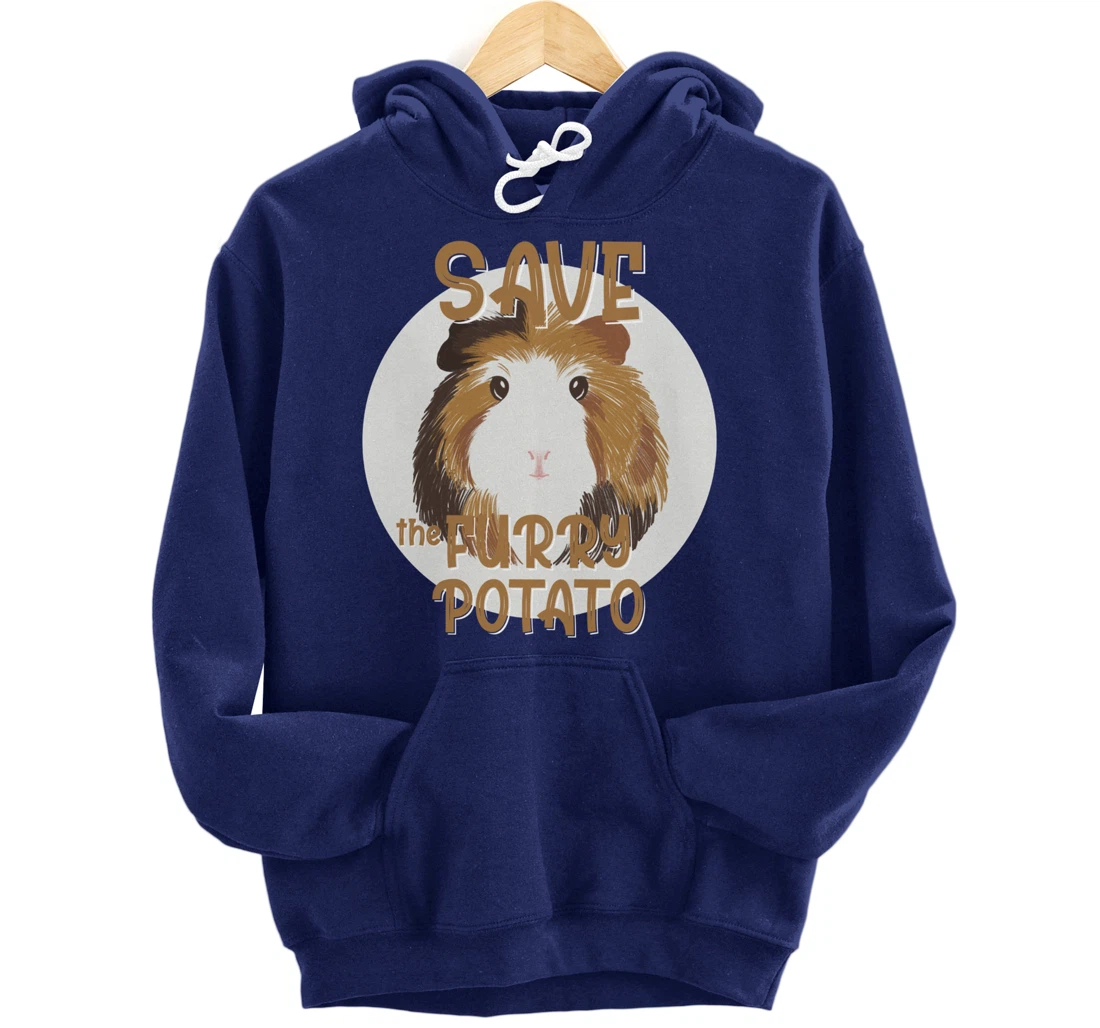 Furry Potato, Guinea Pig Funny Novelty Pullover Hoodie