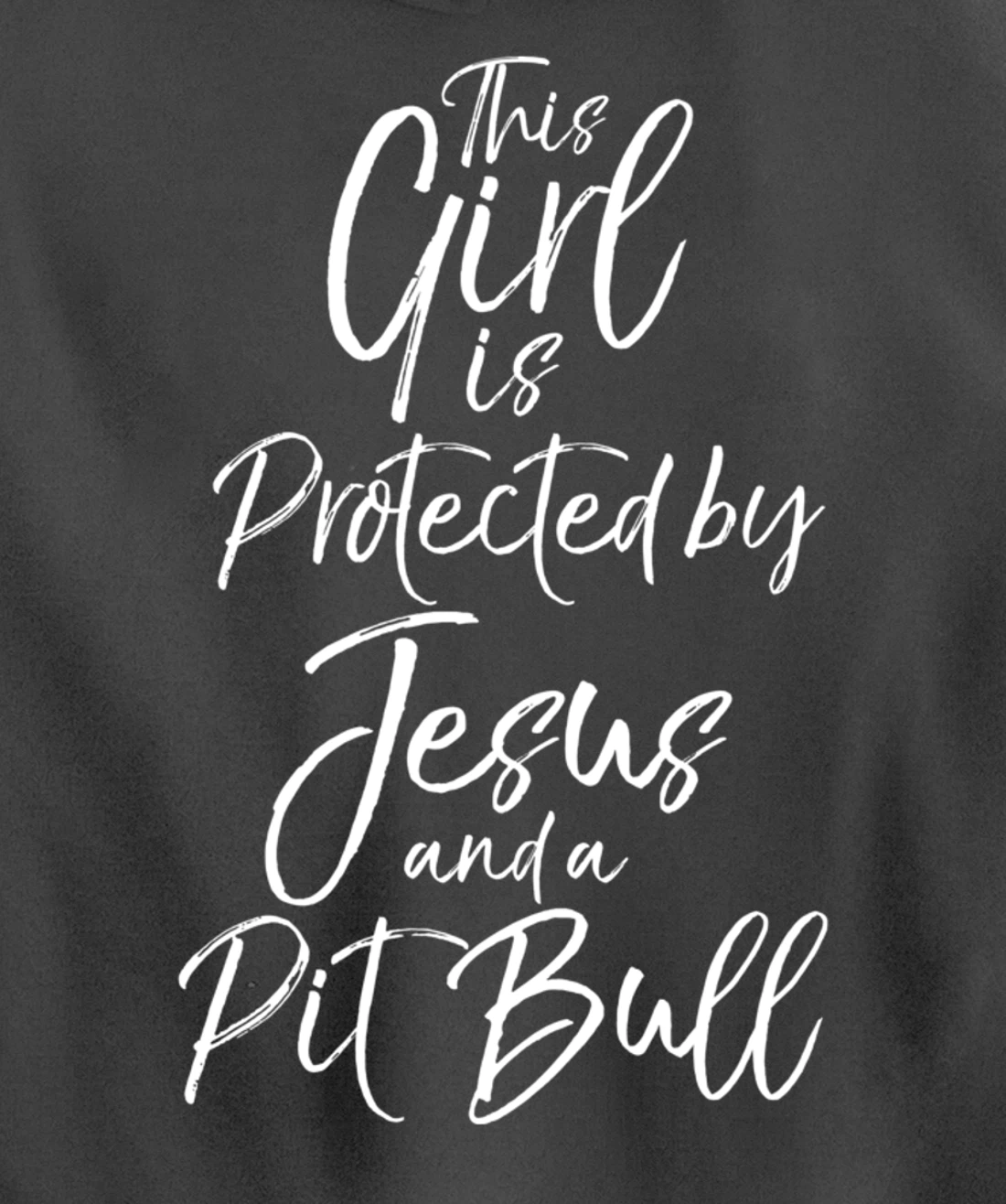 Christian This Girl is Protected by Jesus and a Pit Bull Pullover Hoodie
