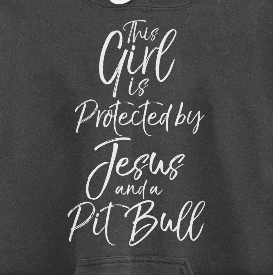 Christian This Girl is Protected by Jesus and a Pit Bull Pullover Hoodie