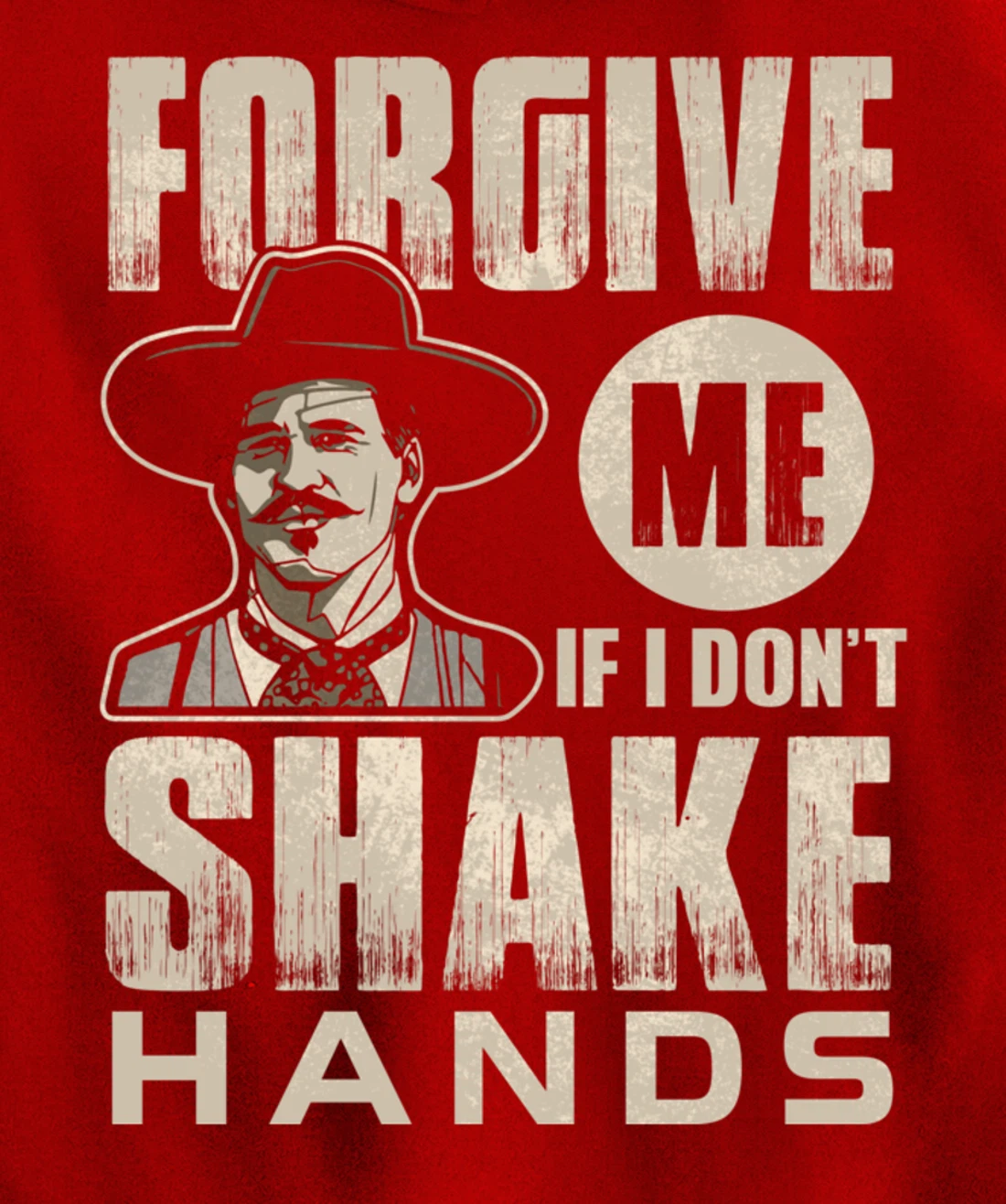 Funny Forgive me if I don’t shake hands 6ft Distance Pullover Hoodie