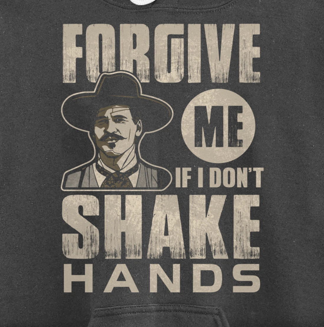 Funny Forgive me if I don’t shake hands 6ft Distance Pullover Hoodie