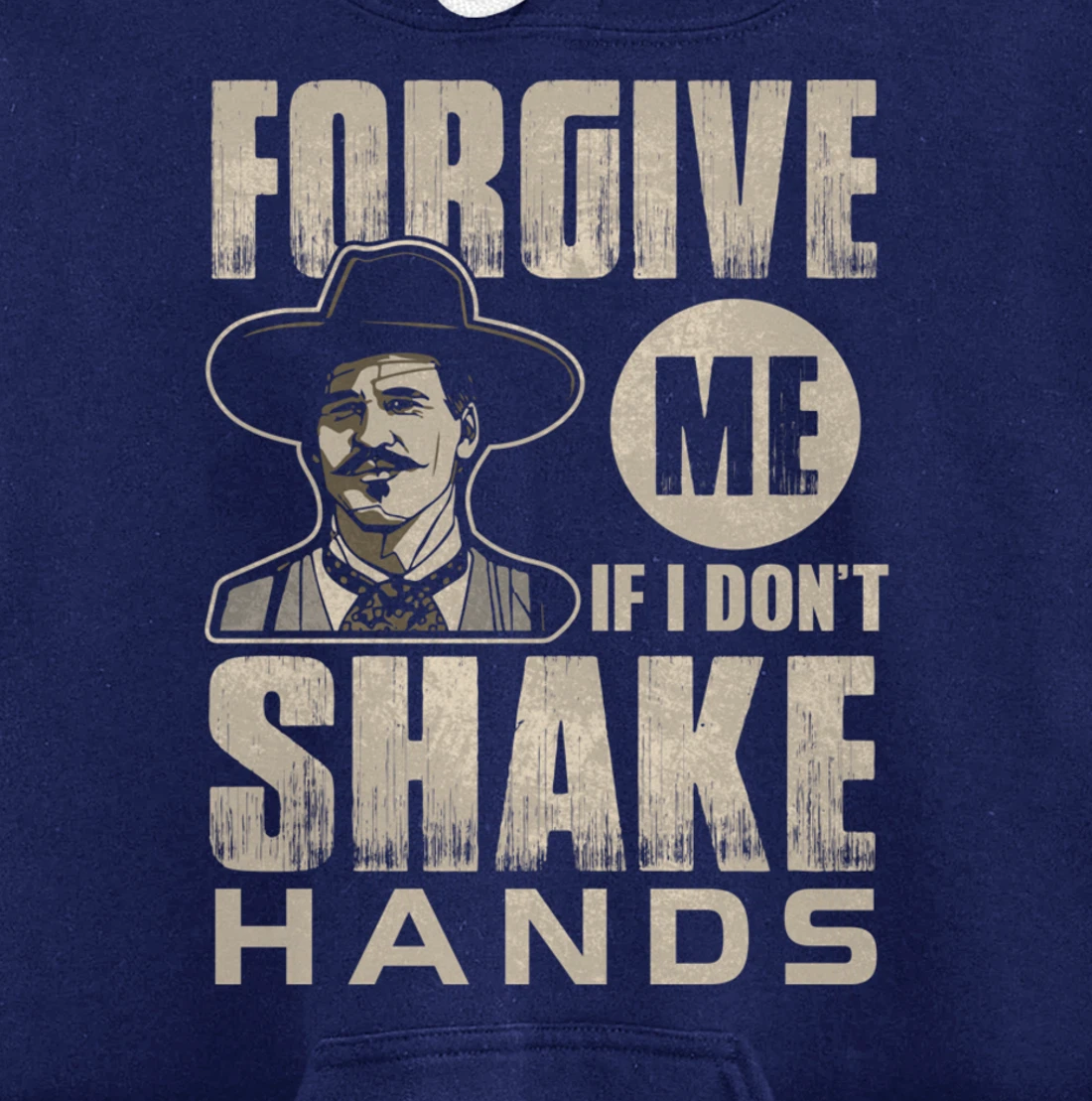 Funny Forgive me if I don’t shake hands 6ft Distance Pullover Hoodie