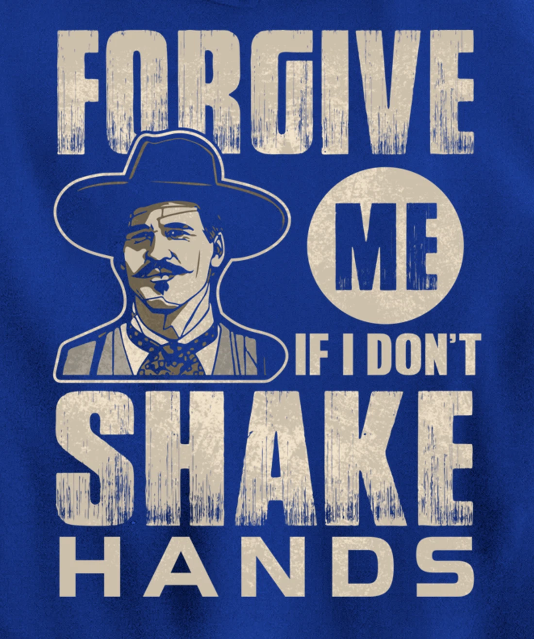 Funny Forgive me if I don’t shake hands 6ft Distance Pullover Hoodie