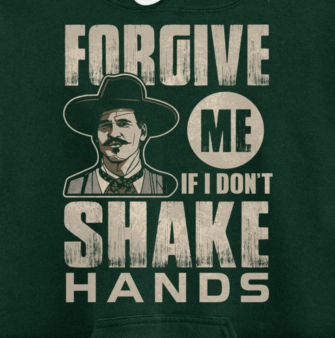 Funny Forgive me if I don’t shake hands 6ft Distance Pullover Hoodie