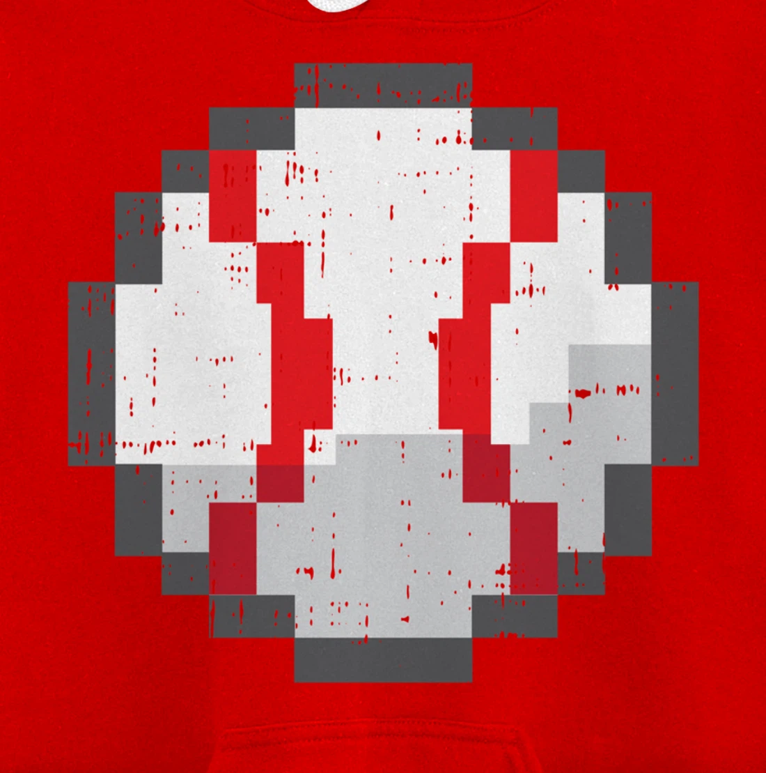 Baseball Ball Pixelated 8 Bit Pixel Gaming Cool Gamer Gifts Pullover Hoodie