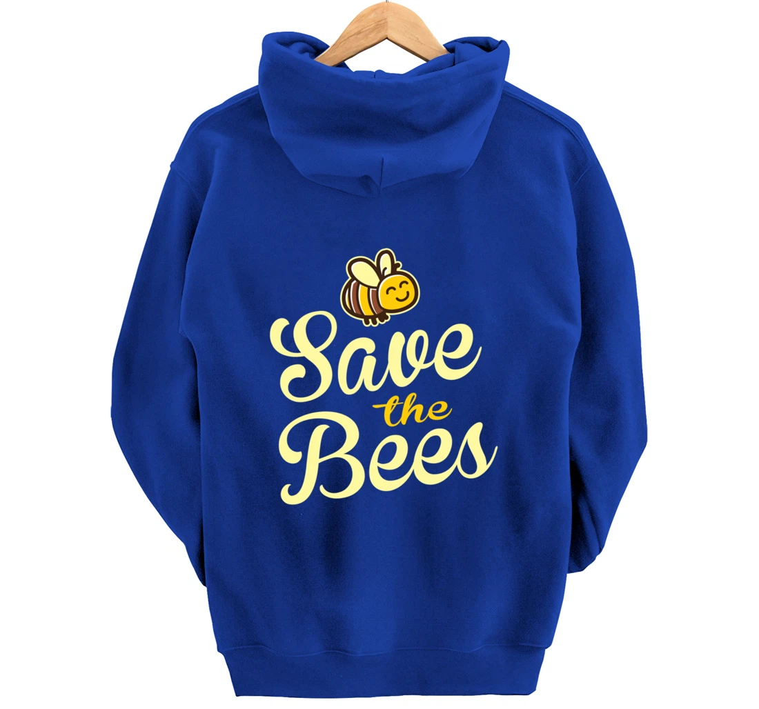 Save The Bees Bumble Bee Nature Pullover Hoodie