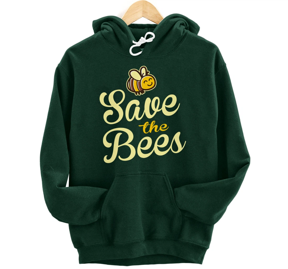Save The Bees Bumble Bee Nature Pullover Hoodie