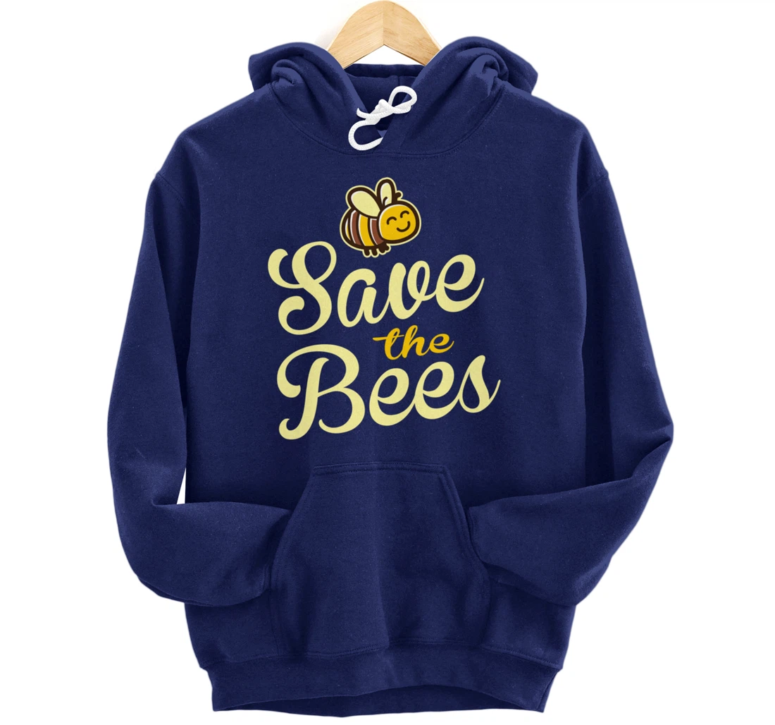 Save The Bees Bumble Bee Nature Pullover Hoodie
