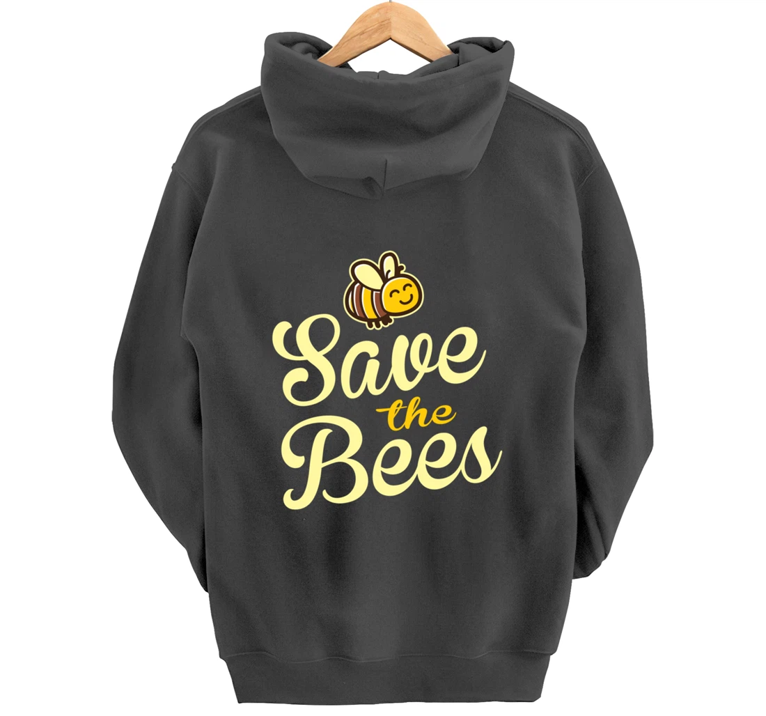 Save The Bees Bumble Bee Nature Pullover Hoodie