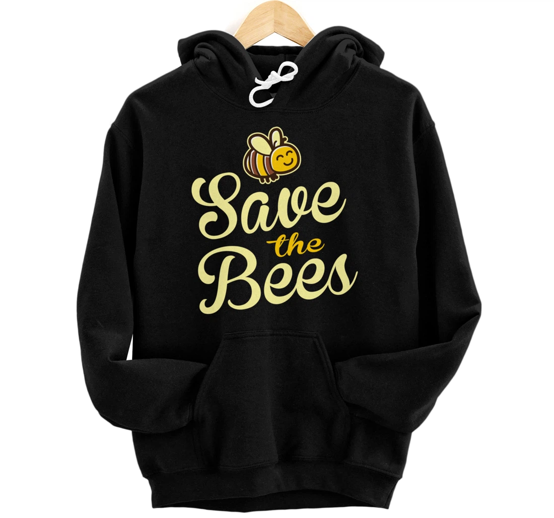 Save The Bees Bumble Bee Nature Pullover Hoodie