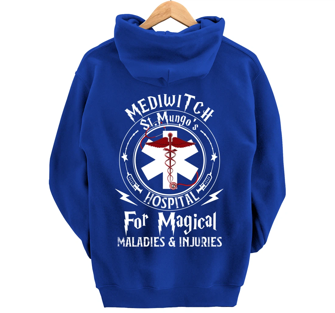 Mediwitch Hospital For Maladies And Injuries Nurse Gift Pullover Hoodie