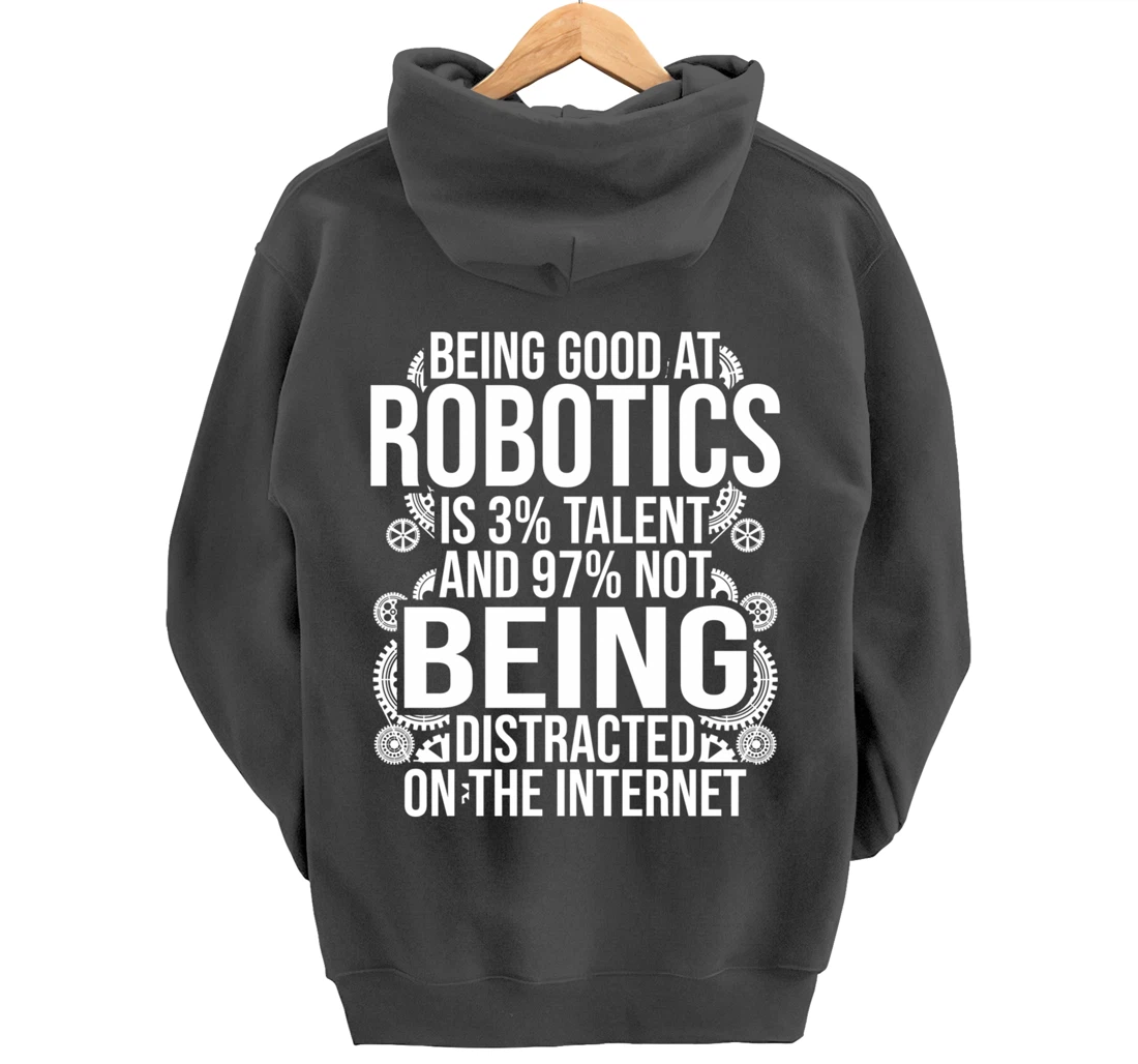 Funny Robotics Engineer Gift For Boys Girls Cool Robot Lover Pullover Hoodie