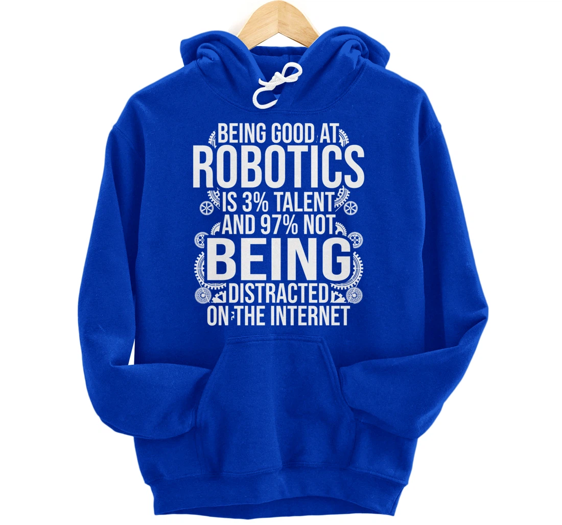 Funny Robotics Engineer Gift For Boys Girls Cool Robot Lover Pullover Hoodie