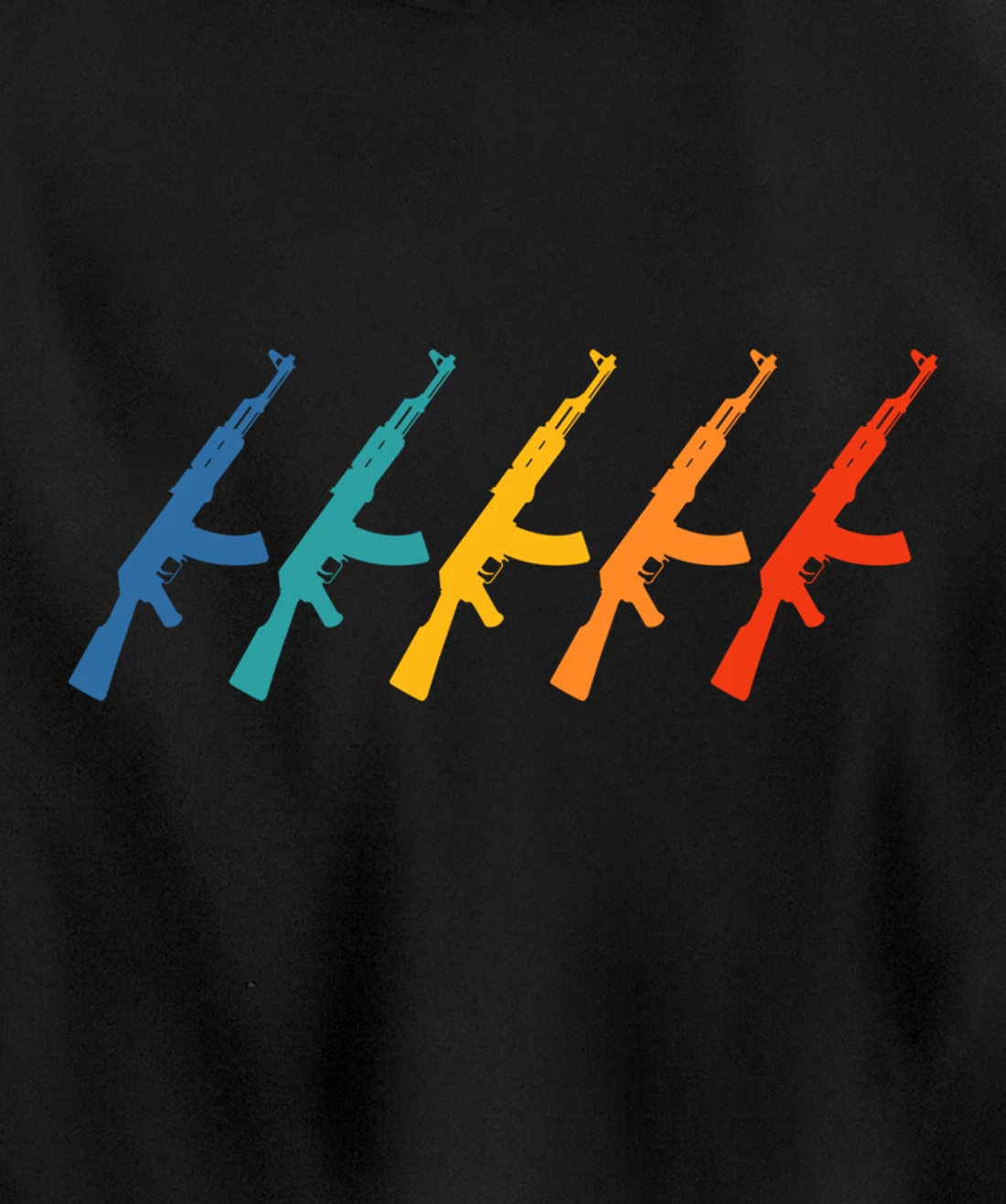 Soviet Kalashnikov AK-47 Retro CCCP Pullover Hoodie