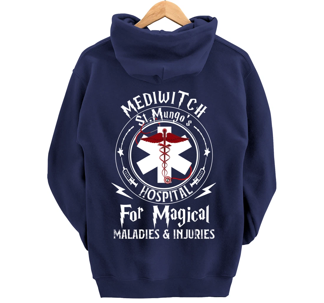Mediwitch Hospital For Maladies And Injuries Nurse Gift Pullover Hoodie