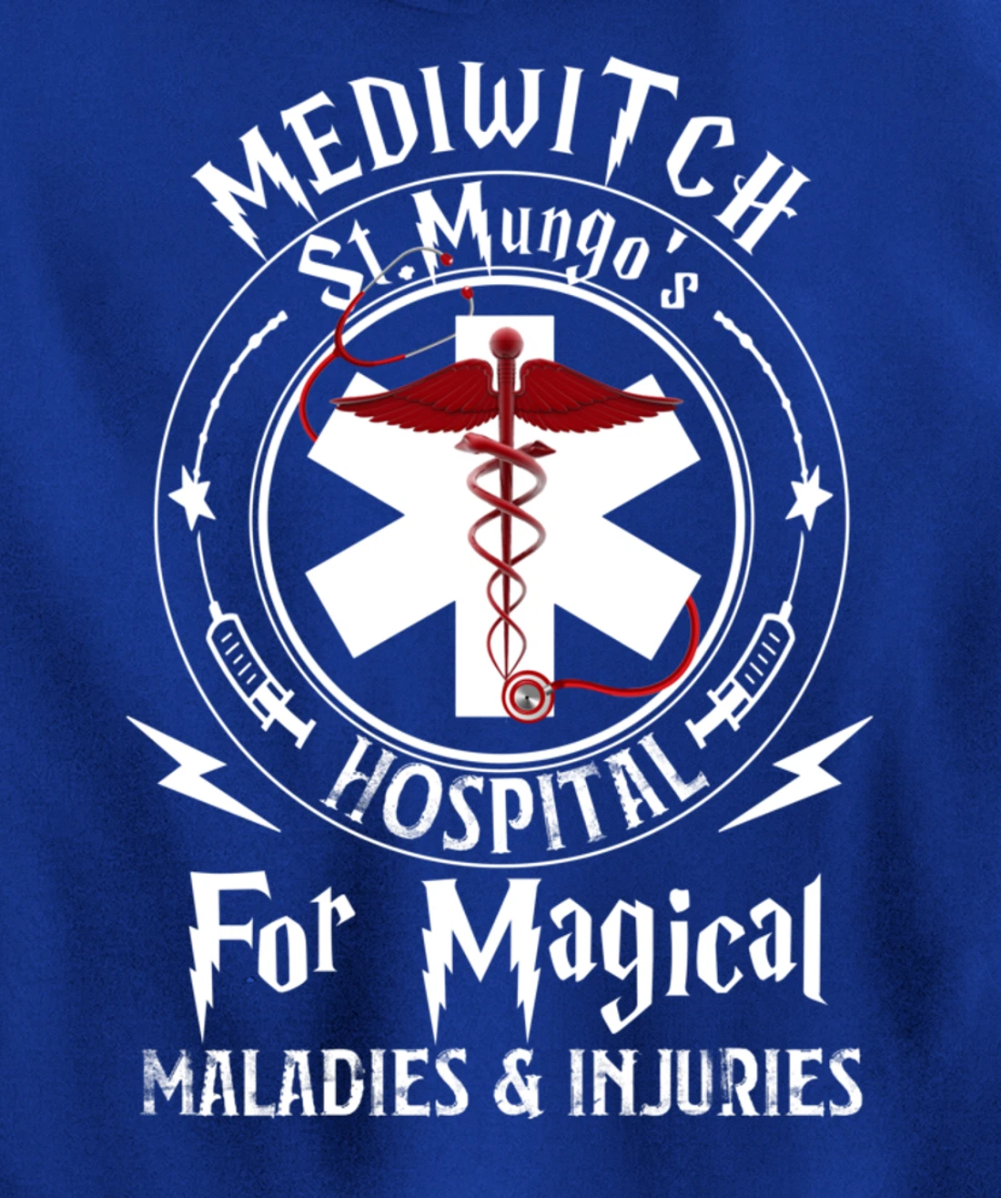 Mediwitch Hospital For Maladies And Injuries Nurse Gift Pullover Hoodie