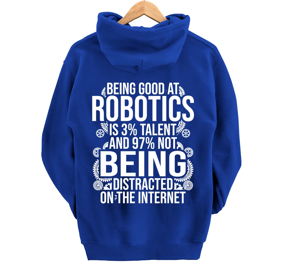 Funny Robotics Engineer Gift For Boys Girls Cool Robot Lover Pullover Hoodie